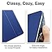 ESR Corner/Bumper Protection Smart Cover Case with Soft TPU Bumper and Auto Wake/Sleep Function for iPad Air 2/iPad 6, Ming Blue