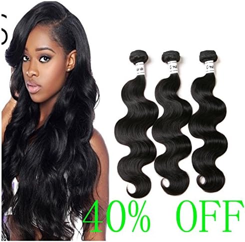 Ornate Hair 8A Brazilian Body Wave Hair 3 Bundles Unprocessed Virgin Brazilian Human Hair Weave Bundles Brazilian Body Wave Remy Human Hair Extensions Natural Color Can Be Dyed(12 14 16 inch)