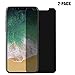 INVESCH MO-01119 Privacy Tempered Screen Protector for iPhone X Anti Spy Private Screen Mirror 2-Pack (Privacy)