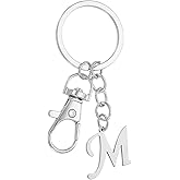 PATIKIL Initial Letter Keychain, Key Chain DIY Pendant Key Ring Bags Backpacks Decor for Men Women Party Gifts Favors