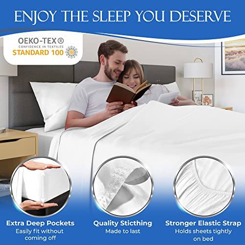 DECOLURE 100 Bamboo Sheets Set 4 pcs Luxurious and Smooth Genuine