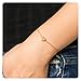 Fremttly Womens Simple Delicate Tiny Freshwater Pearls and Heart Bracelet 14K Gold Fill Handmade Jewelry-BR-1-Heart