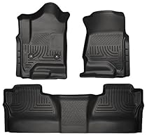 Husky Liners Front & 2nd Seat Floor Liners Fits 14-17 Silverado/Sierra Crew Cab