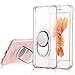 iPhone 6S Plus Case, iPhone 6 Plus Clear Case Rose Gold for Girls with Ring Holder, WXY Magnetic Case Shock-Absorption for Apple iPhone 6 Plus 5.5'' 2016