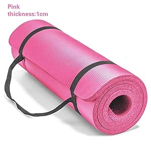 Anyutai 10MM Extra Thicken Exercise Mat,183 x 61cm Long Yoga Mats,Non-Slip Training Pad with Carry Strap, Workout Mat for Men and Women Yoga Pilates Meditation Aerobics Gym Fitness