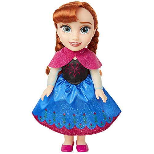 Disney Frozen Anna Toddler Doll With Movie Inspired Blue Pink