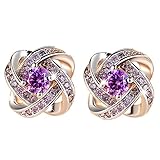 buyanputra Fashion Jewelry Women Ear Stud Cubic Zirconia Rhinestone Earrings