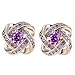 buyanputra Fashion Jewelry Women Ear Stud Cubic Zirconia Rhinestone Earrings