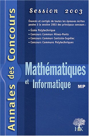 Mathématiques et informatique, MP