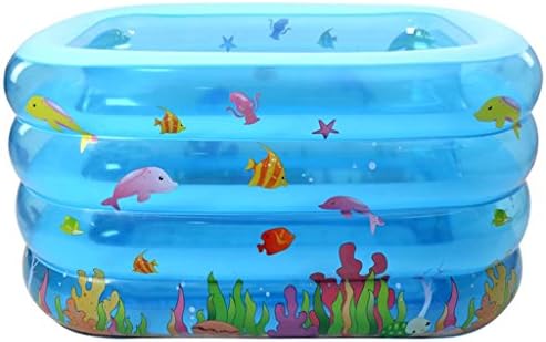 Safety Inflatable Kiddie Pool,Baby Swimming Pool,55"X39"X30" ?Blue Pool
