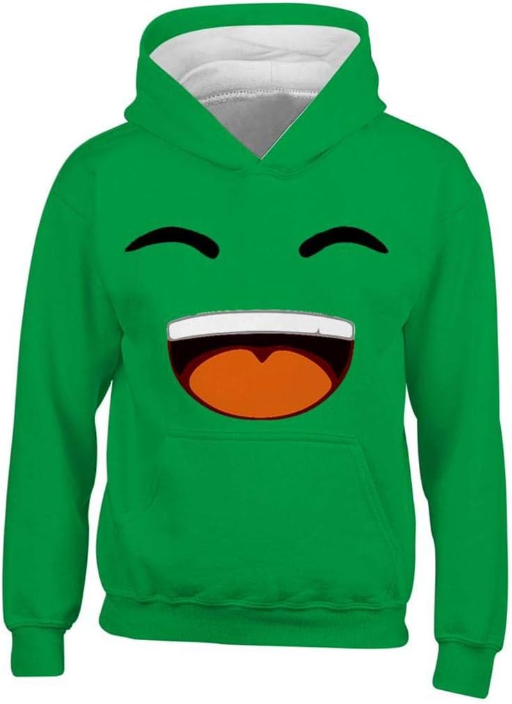 Kid's Jelly Merch Funny Face Drawstring Pockets Pullover Hoodie Long Sleeve Sweatshirt