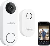 Reolink 2K Wi-Fi Video Doorbell Camera Chime 180° View 2-Way Audio Person