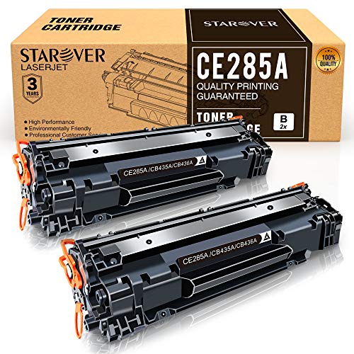 STAROVER-Compatible-con-Cartucho-de-toner-CE285A-de-Repuesto-para-HP-CE285A-85A-para-HP-Laserjet-Pro-P1102W-P1102-M1132MFP-M1217NFW-M1212NF-HP-M1132-P1100-M1136-M1210-M1212-M1213NF-Paquete-de-2