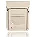 AIKELIDA RFID Blocking Passport Holder Neck Stash Pouch Security Travel Wallet - Taupe