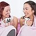 Custom Best Friend Coffee Mug for Women - Long Distance Friendship - Choose Hair - Skin Color Personalized Cup w Names for Besties, Bff, Good Friends Birthday