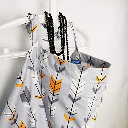 Nursing Cover Privacy Breastfeeding Cover with Sewn in Burp Cloth Soft Breathable Cotton, carseat Stroller Canopy Apron Cover Up for Breast Feeding Babies in Public, Storage Pouch Full Coverage - Thumbnail 3