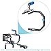 Neewer 15mm C-Shape Support Mount Bracket+Top Rubber Handle Grip for DSLR Camera/DV Support System Shoulder Rig,Can Mount LED Light Microphone,for Photography,Videography,Movie Film Making