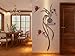3D Potted Plant Wall Murals for Living Room Bedroom Sofa Backdrop Tv Wall Background, Originality Stickers Gift, DIY Wall Decal Wall Decor Wall Decorations (Red, Large)