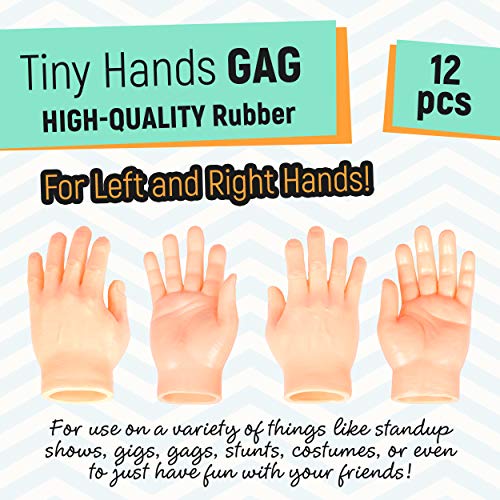 NextClimb Tiny Hand Finger Puppets (Pack of 12 - 6 Right & 6 Left) - Little Finger Props for Hands - - //coolthings.us