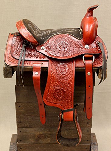 10″ Kids Children Leather Miniature Pony Saddle