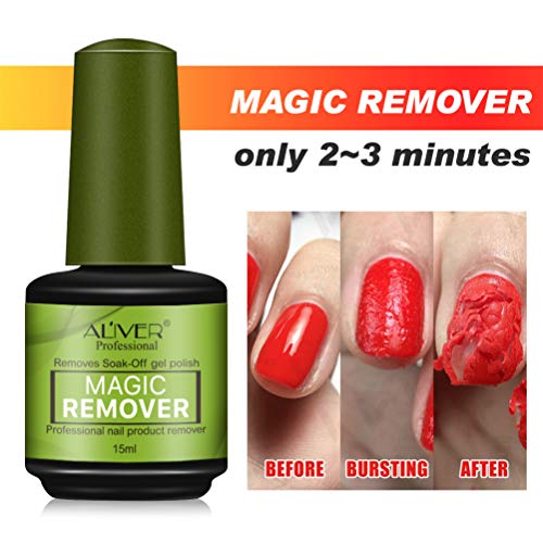 Magic Nail Polish Remover, Easily & Quickly Removes SoakOff Gel Polish