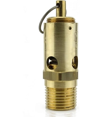 Valvola Di Sicurezza Pop-Off In Ottone 150 PSI - Per Serbatoi Aria T 553460