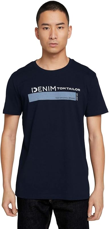 Hommes T-shirt avec logo imprimé 1030693, 10668 - Sky Captain Blue, L