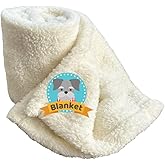 SAVUK Dog Blankets Cat Blankets for Pets Puppy Washable Extra Soft Indoor Fleece Double Side Using Thick Fluffy Keep Warm Throw Bed Fabric 300 GSM Couch Protection (Cream, 24" x 32")