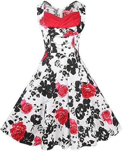 Womens Fashion Sleeveless Lace Fit Flare Elegant Cocktail Party Dress