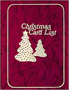Christmas Card List Book: 9780837894744: Amazon.com: Books