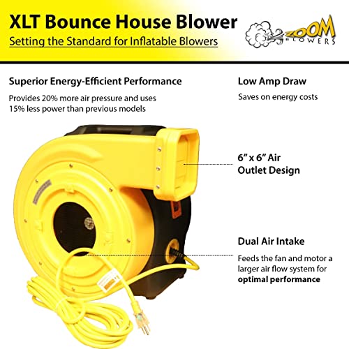 1 HP XLT Inflatable Bounce House Blower Energy Efficient Air Pump for