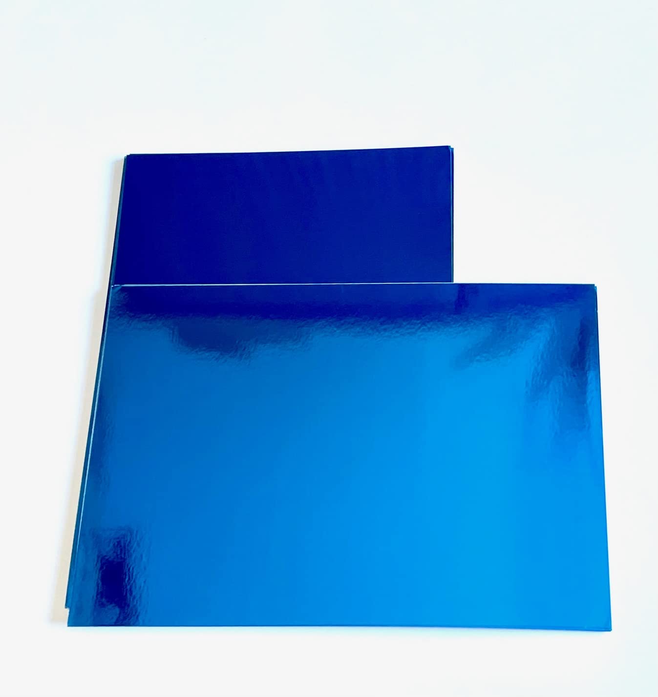 House of Card & Paper A4 220 GSM Foil Card - Blue (Pack of 25 Sheets)