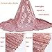 SALAMUTU African French Lace Fabric 5 Yards Nigerian Eco-Friendly Embroidery Lace Fabric with Rhinestones and Beadsfor Party Dress Formal Wedding Dress 5 Colors（Blush Pink）