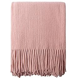 NTBAY Acrylic Knitted Throw Blanket, Lightweight