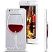 Neatday Iphone 6 Plus Case,Cute Red Wine Glass 3d Creative Design Hard Shell Liquid Flowing Dual Layer Hybrid Bumper Double Protection Clear Hard Back Case Cover For Iphone 6S Plus