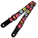 Xinlinke Fashion Brown Flowers Print Adjustable Strap for Ukulele Small Acoustic Folk Hawaiian Guitar Girls Kids Music Accessories