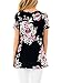 Lovezesent Women's Floral Print Short Sleeve V Neck T-Shirt Blouses