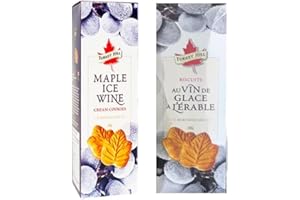 Turkey Hill Sugarbush Premium Grade A Canadian Maple Syrup Ice Wine Cream Filled Cookies |2 Pack | 200grm each|