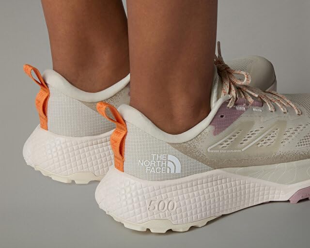 Damen Altamesa 500 Laufschuhe Trailschuh White Dune/Papaya - Grau 40