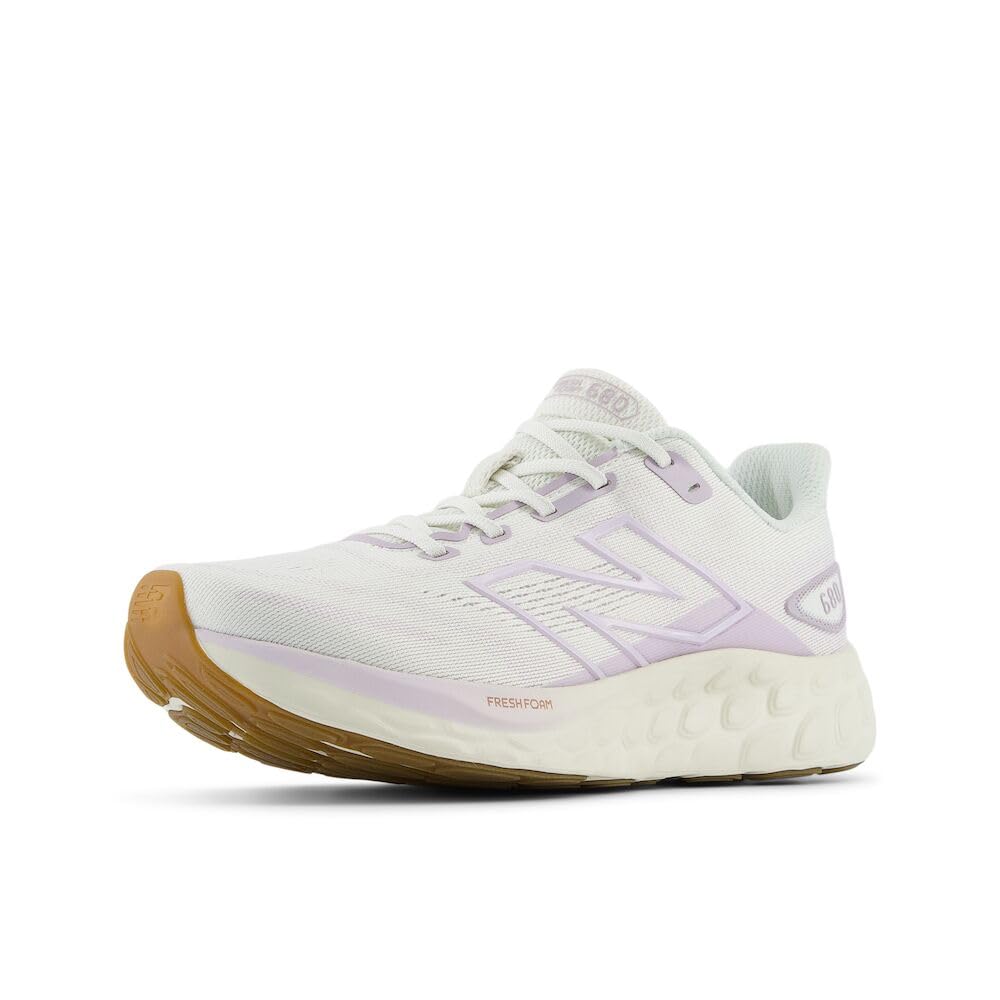 Photo 1 of New Balance Women's Fresh Foam 680 V8 Running Shoe, Sea Salt/Taro, 6 Wide