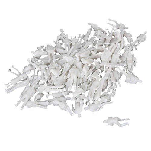 Ocamo New White Unpainted Architectural 1:100 Scale Model Figures Pack of 100