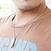 Small Stainless Steel Bullet Pendant Necklace Pill Case Holder Cremation Urn Case- Silver