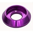 [60PCS] M3 Counterbore Washers Color Purple, Anodized Aluminum Alloy, Head Washers Gaskets Cup Shim for Screw RC/FPV/PC/Drone