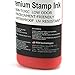 Stamp Ink Refill by BCH - Premium Grade - 2.5 oz… (RED)