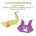 Creativity for Kids Origami Kit, 60 Bright Origami Papers, DIY Arts & Crafts for Kids, Neon Origami Animals, Video Tutorial Online (Ages 7-12+)