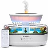 Dreamlax Rain Humidifiers for Bedroom &ndash; Cool Mist Essential Oil Diffuser, White Noise Machine with 10 Nature Sounds, 7 LED Lights, Remote Control &amp; Decorative Raindrop Lamp