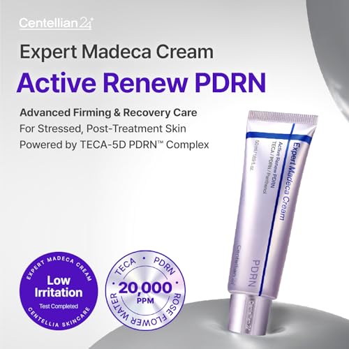 CENTELLIAN 24 Expert Madeca Cream Active Renew PDRN, 50 ml- Hidratante facial reafirmante, elástico, calmante e hidratante para todo tipo de piel