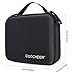 COOCHEER Gopro Carrying Case for Gopro Hero 5 4 3+ 3 2 1 and Accessories Black&Red (Medium Size)