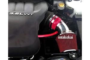 INTAKE KAI INTAKEKAI Performance Air Intake (Compatible with 2011-2015 DODGE JOURNEY 3.6/2011-2014 DODGE AVENGER CHRYSLER 200 3.6L V6 MODELS) (RED)