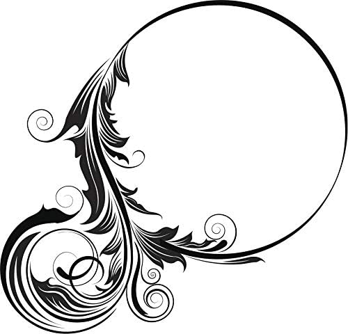 Amazon Com Cute Pretty Antique Fancy Circle Design Cartoon Vinyl